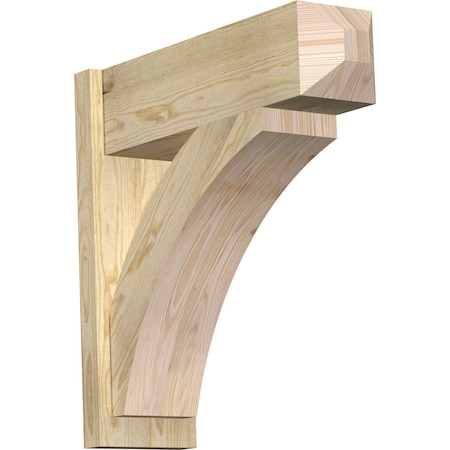 Ekena Millwork Thorton Rough Sawn Craftsman Outlooker, Douglas Fir, 8"W x 26"D x 26"H OUT08X26X26THR04RDF